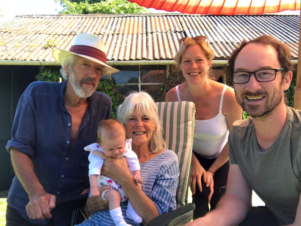 A photo of Tom, Beth, Florence and Beth's parents